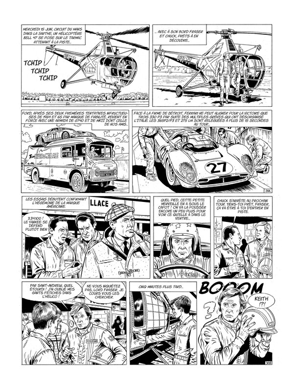 En vente - The DRIVERS par Frédéric Marniquet - Planche originale