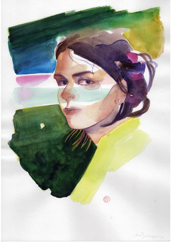 For sale - Marion Besançon - Shéhérazade - Original Illustration