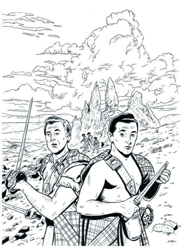 For sale - Frédéric Marniquet, Le trésor du pendu - Couverture originale - Spirits of Scotland - T3 - Comic Strip