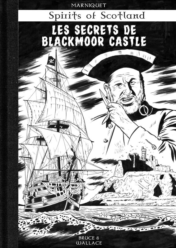 For sale - Frédéric Marniquet, Les secrets de Blackmoor castle - Tirage de tête noir en série limitée (350 ex) - Original art