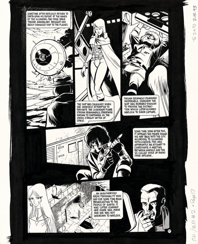 For sale - Leiji Matsumoto, Tim Eldred, Captain Harlock | Albator, le corsaire de l'espace | The Machine People - Comic Strip