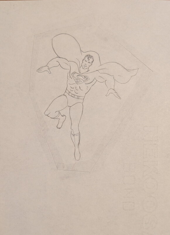 Alex Toth, Hanna & Barbera, Superman - Super friends 1973 - animation drawing - Original Illustration