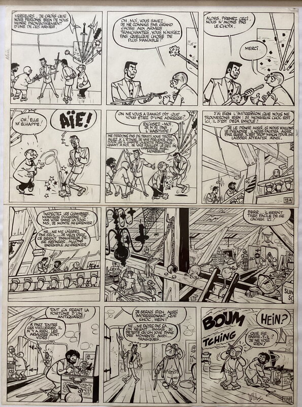 Will, Rosy, Tif et Tondu , Le retour de choc - Planche originale