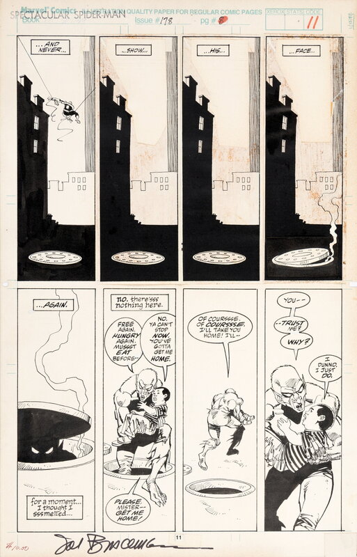 Sal Buscema, The Spectacular Spider-Man #178, page 8 - Illustration originale