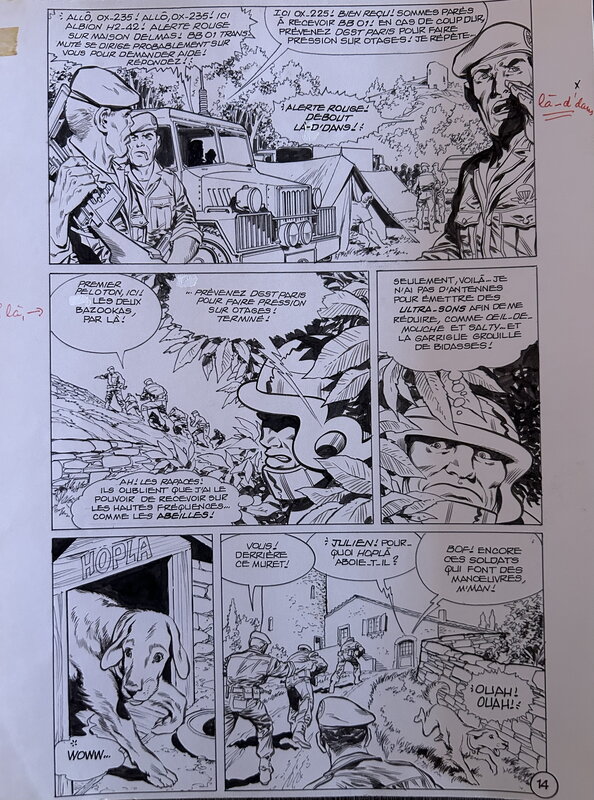 En vente - Mitton, Mikros#50, passeport pour l’infin, planche nº14, Titans#84, 1986. - Planche originale