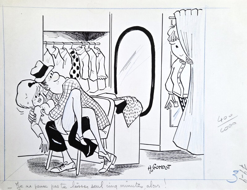 Dessin de presse par André Gondot - Illustration originale