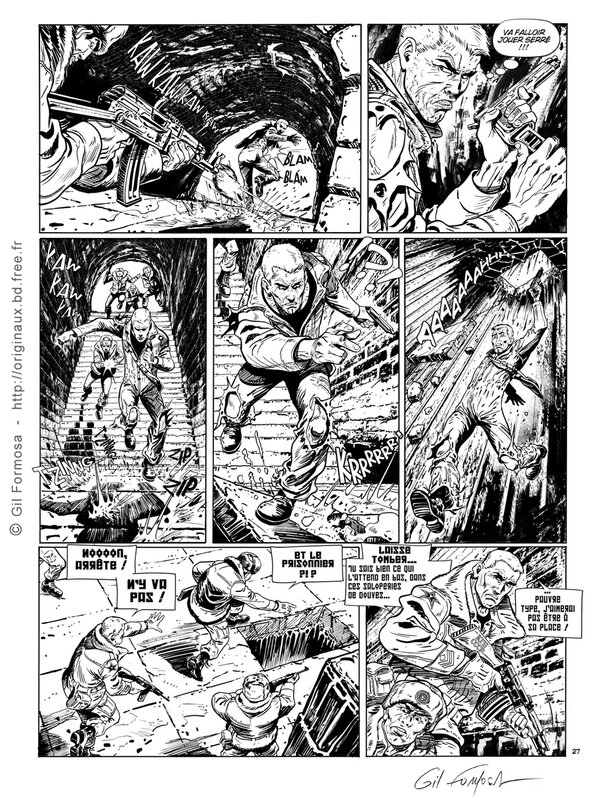 Sergent Major BOWEN par Gil Formosa - Planche originale