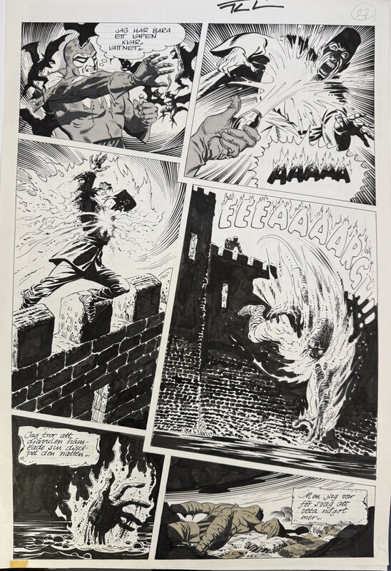 Kari Leppänen, Norman Worker, Fantomen “The Forest of Horrors” - Planche originale