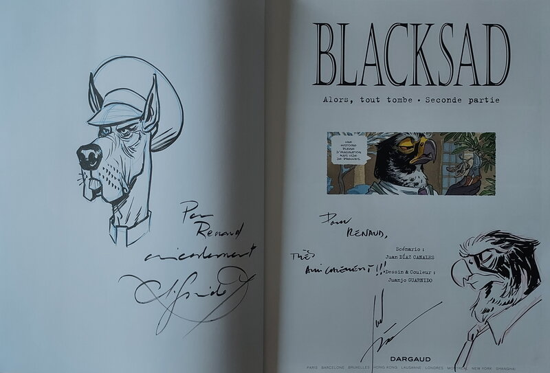Blacksad T7 EO par Juanjo Guarnido, Juan Diaz Canales - Dédicace