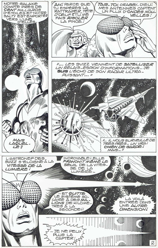 En vente - Jean-Yves Mitton, 1980 - Mikros : Quelque part une Etoile... - Planche originale