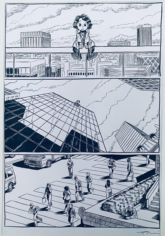 Frederik Peeters, Pierre Wazem, Koma - Au Commencement - T6 p46 - Planche originale