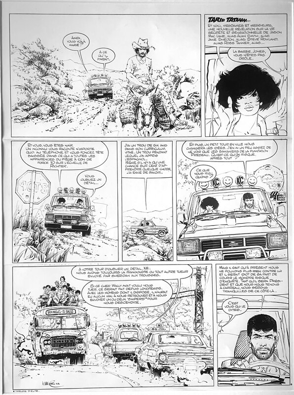 En vente - Vance : XIII tome 9 planche 8 - Planche originale