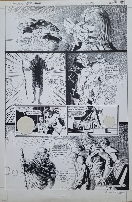 Brian Bolland, Tom Palmer, Camelot 3000 #9 Page 16 - Comic Strip