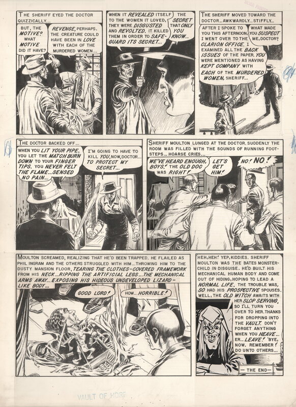 For sale - George Evans, Vault of Horror (EC) #33 (October 1953) - Comic Strip