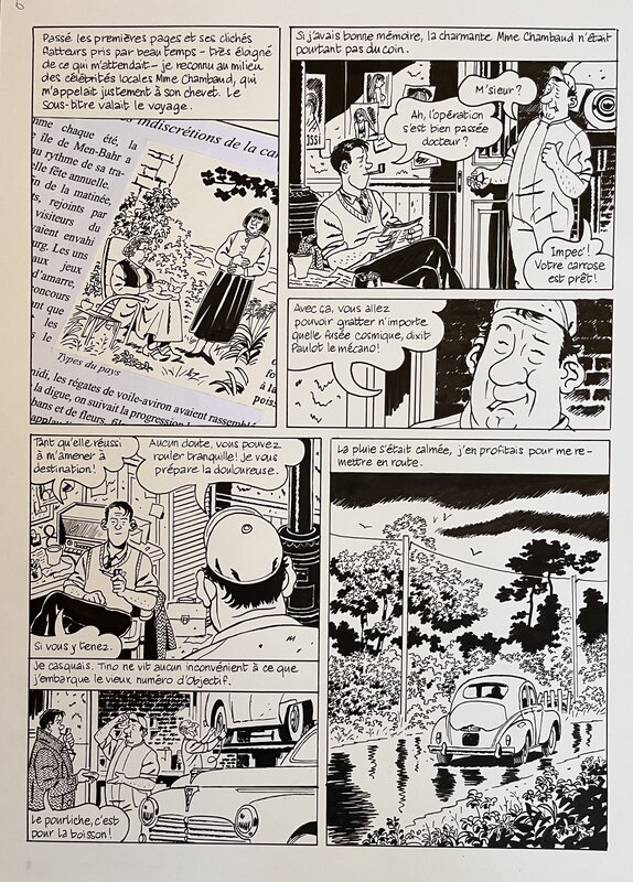 For sale - François Ravard, Jacques Tardi, Léo Malet, Planche originale Nestor Burma - Comic Strip