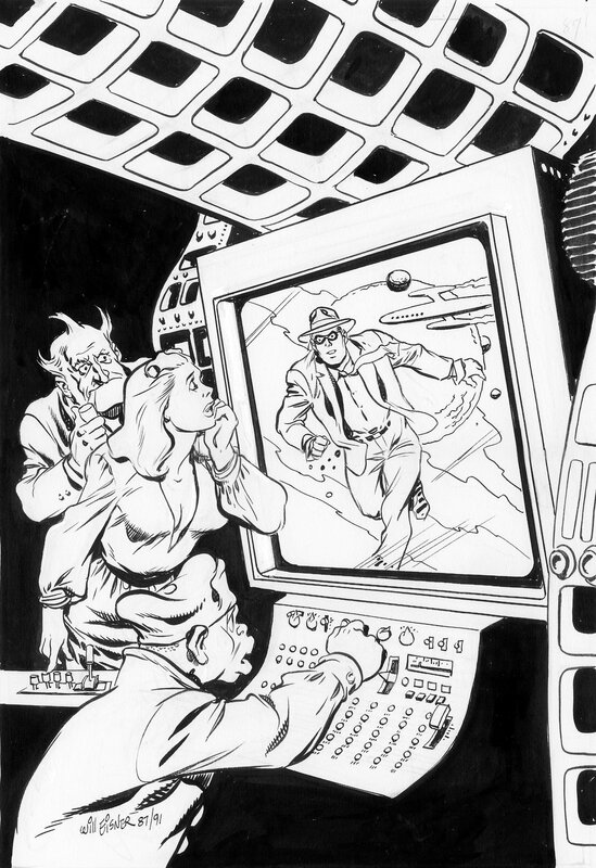 Spirit Cover # 87 par Will Eisner - Couverture originale