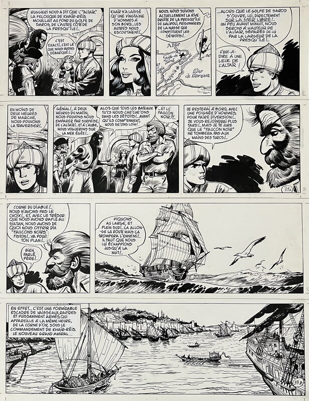 For sale - Jijé, Jean-Michel Charlier, Barbe-Rouge - Raid sur la corne d'or  /  Roodbaard - De Helleschuit - Comic Strip