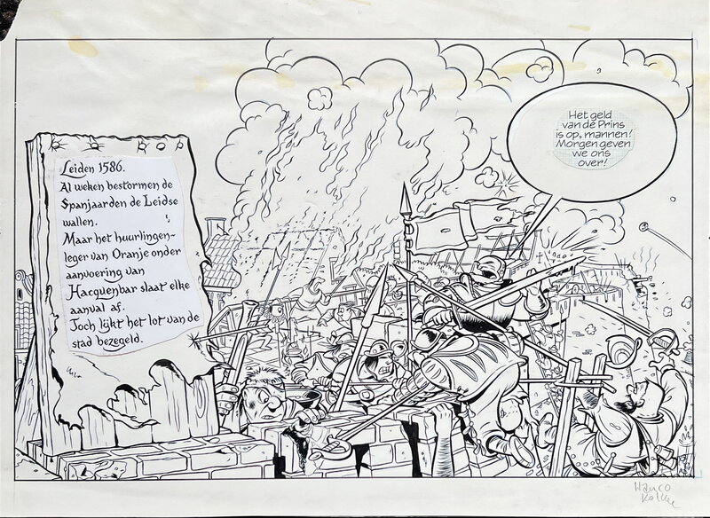 Hanco Kolk, Gillis de Geus - Spionage - Planche originale