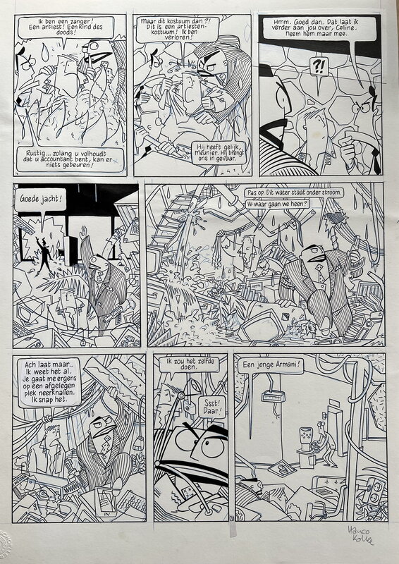 Hanco Kolk, Meccano  # 3 -  Schlager - Planche originale