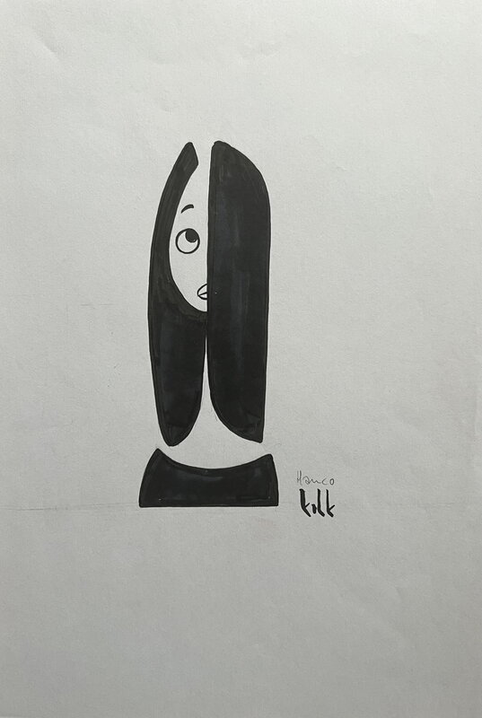 Portret par Hanco Kolk - Planche originale