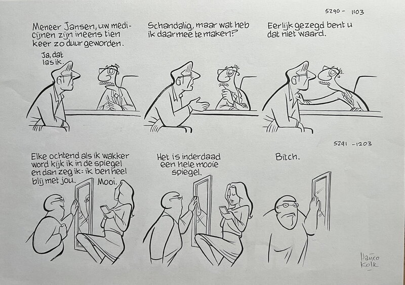 S1Ngle par Hanco Kolk - Planche originale