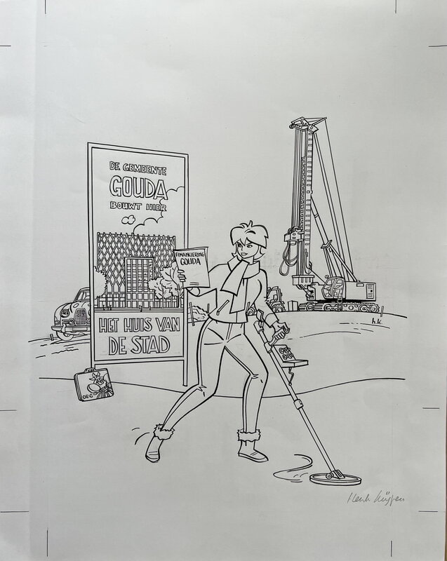 Cover  OR Gouda par Henk Kuijpers - Planche originale