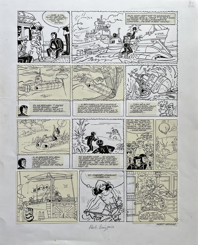 Henk Kuijpers, Frank - Het Monster van de Moerplaat - Comic Strip