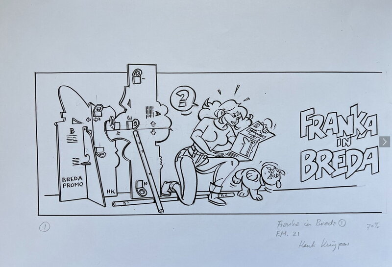 Franka in Breda par Henk Kuijpers - Planche originale