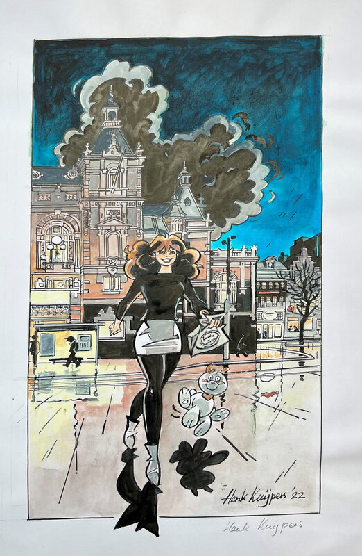 Henk Kuijpers, Franka - Leidseplein - Planche originale
