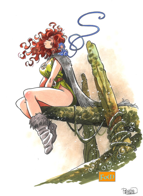 Pelisse by Pedro Perez - Original Illustration