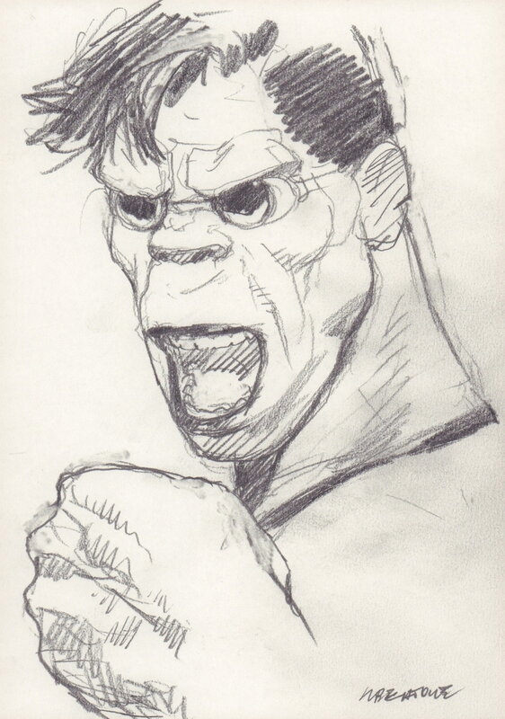 En vente - Tanino Liberatore, Portrait RanXerox - F - Illustration originale