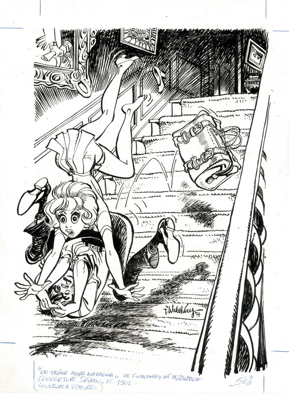 Natasha par François Walthéry - Couverture originale