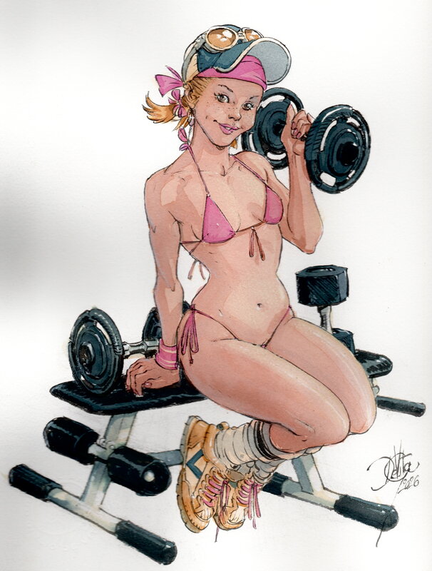 En vente - California Girl par Giulio De Vita - Illustration originale