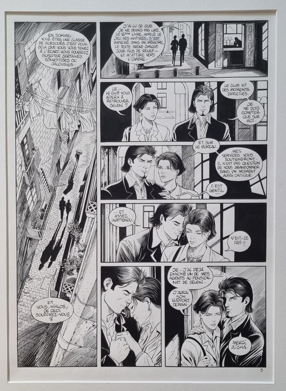 En vente - Olivier Grenson, Niklos Koda et Aïcha - Planche originale