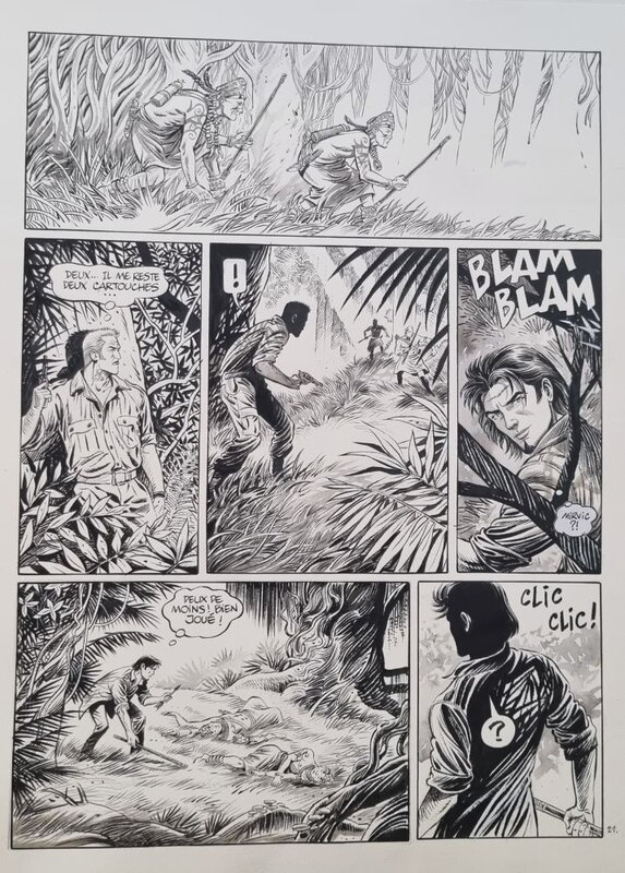 En vente - Niklos Koda T.14 par Olivier Grenson - Planche originale