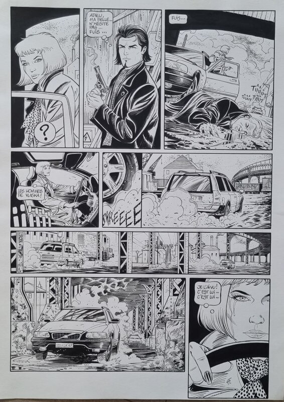 En vente - Niklos Koda T.5 par Olivier Grenson - Planche originale