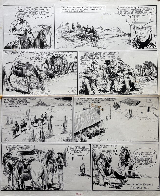 En vente - Teddy Ted par Gérald Forton, Roger Lécureux - Planche originale