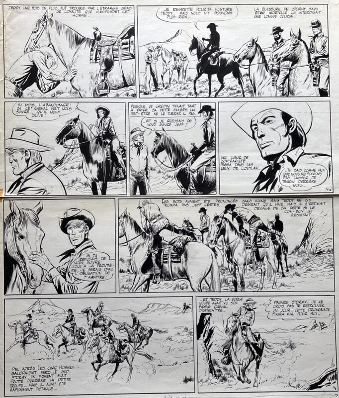 En vente - Teddy Ted par Gérald Forton, Roger Lécureux - Planche originale