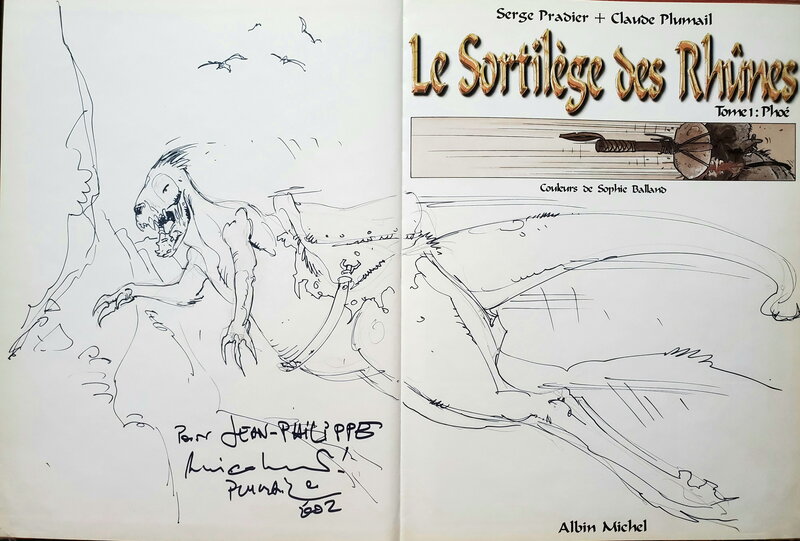 Claude Plumail, LE SORTILEGE DES RHÛNES   T1 PHOE - Dédicace