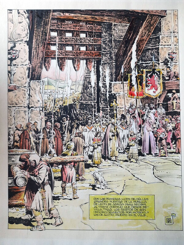 Antonio Hernandez Palacios, El Cid, 2. Las Cortes de León (plancha 14) - Comic Strip