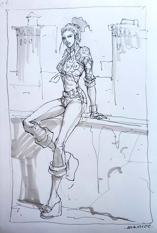 Nicolas Lannoy, CHEWING GUN   T2 FOX LADY - Sketch