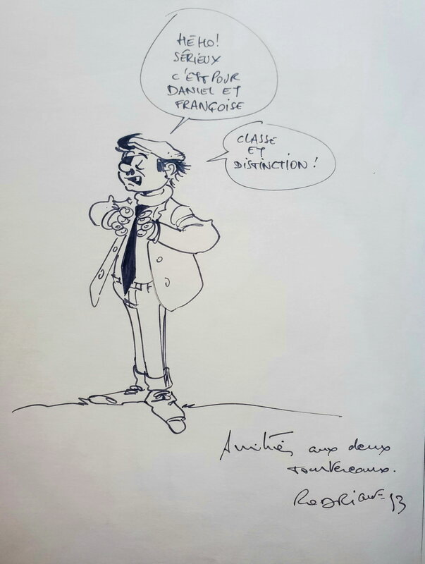 Michel Rodrigue, LES NOUVELLES AVENTURES DES PIEDS NICKELES   T2 VOLEUR DE PUB - Dédicace