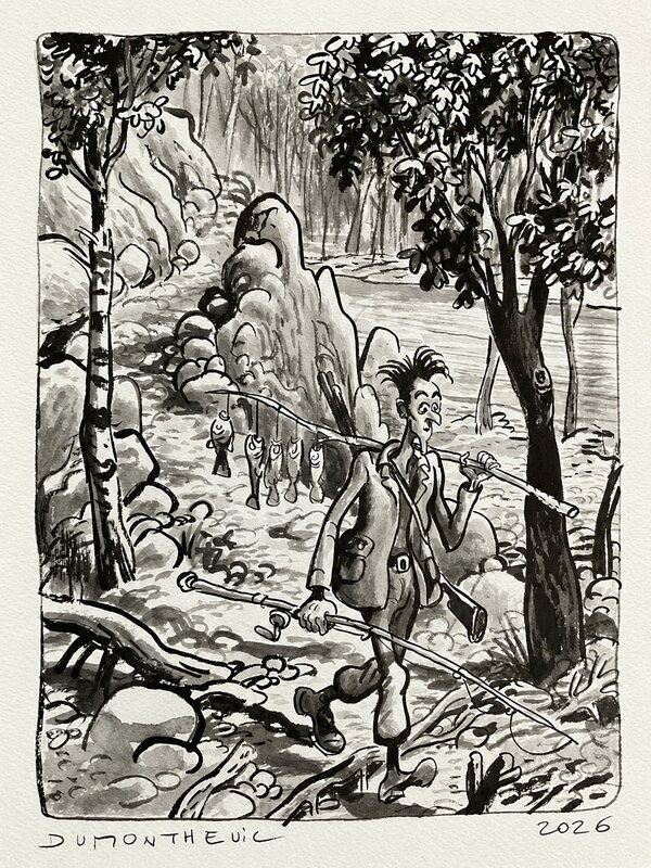 Le meunier hurlant par Nicolas Dumontheuil - Illustration originale