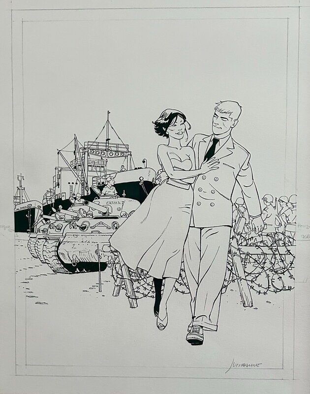 Patrick Jusseaume, Couverture originale Tramp album8 avant modification demandée par l’éditeur - Comic Strip