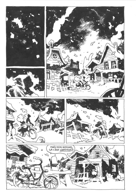 For sale - Cyrille Pomès. Les enfants de Chatom p. 16 - Comic Strip