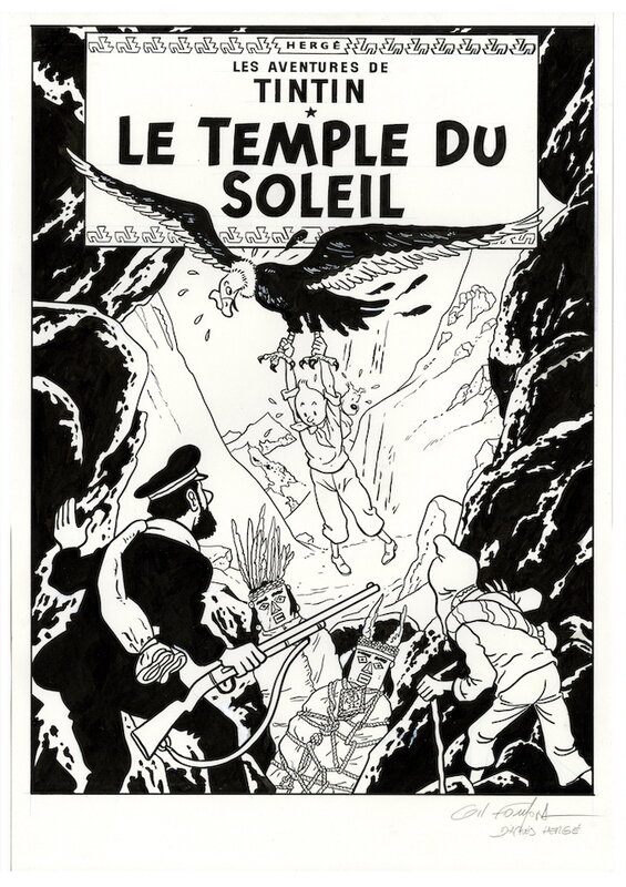 Gil Formosa, Hergé, Tintin Couverture Fictive - Comic Strip