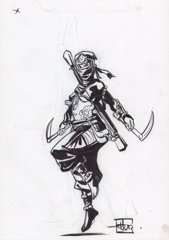 For sale - Hub - Dessin Original OKKO Ninja - Original Illustration