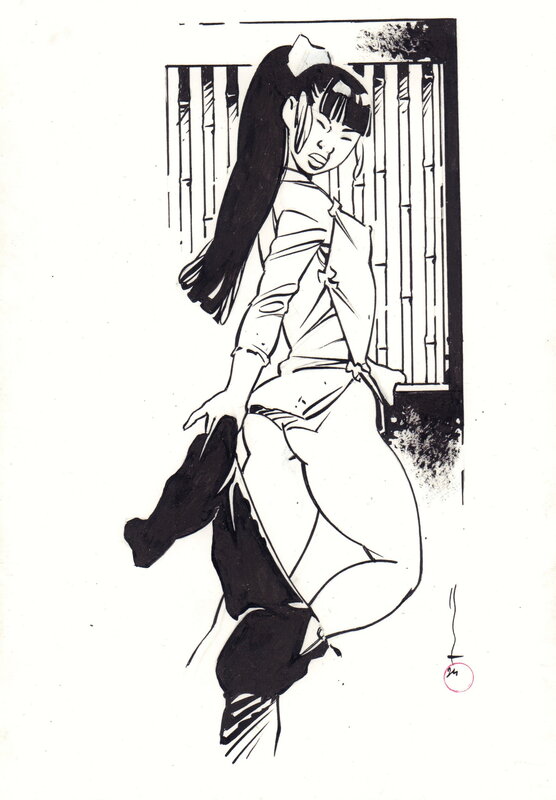 For sale - Kogaratsu Geisha NB by Michetz - Original Illustration