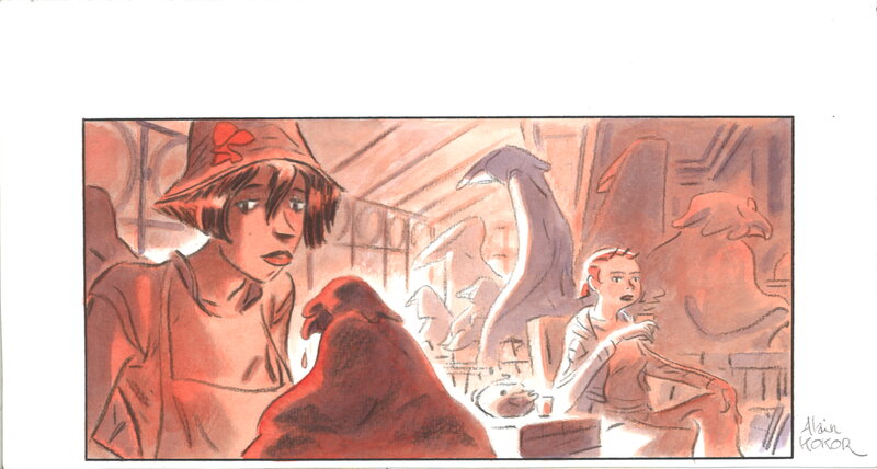 For sale - Alain Kokor - Supplément d'âme case p. 65 - Comic Strip