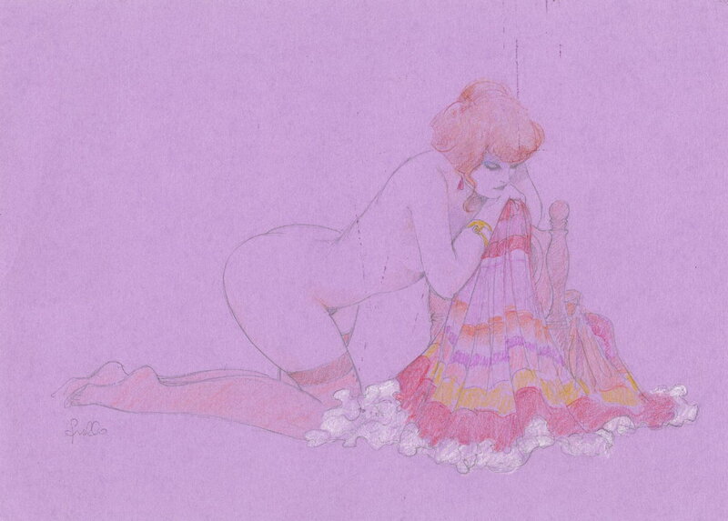 En vente - Nu par Leone Frollo - Illustration originale